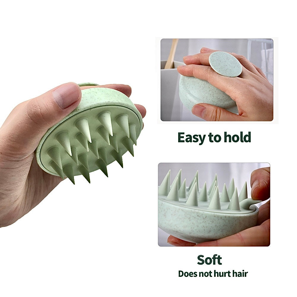 Silicone Scalp Brush - Boost Circulation & Hair Health | Gentle Post- Workout Massage for Active Lifestyles