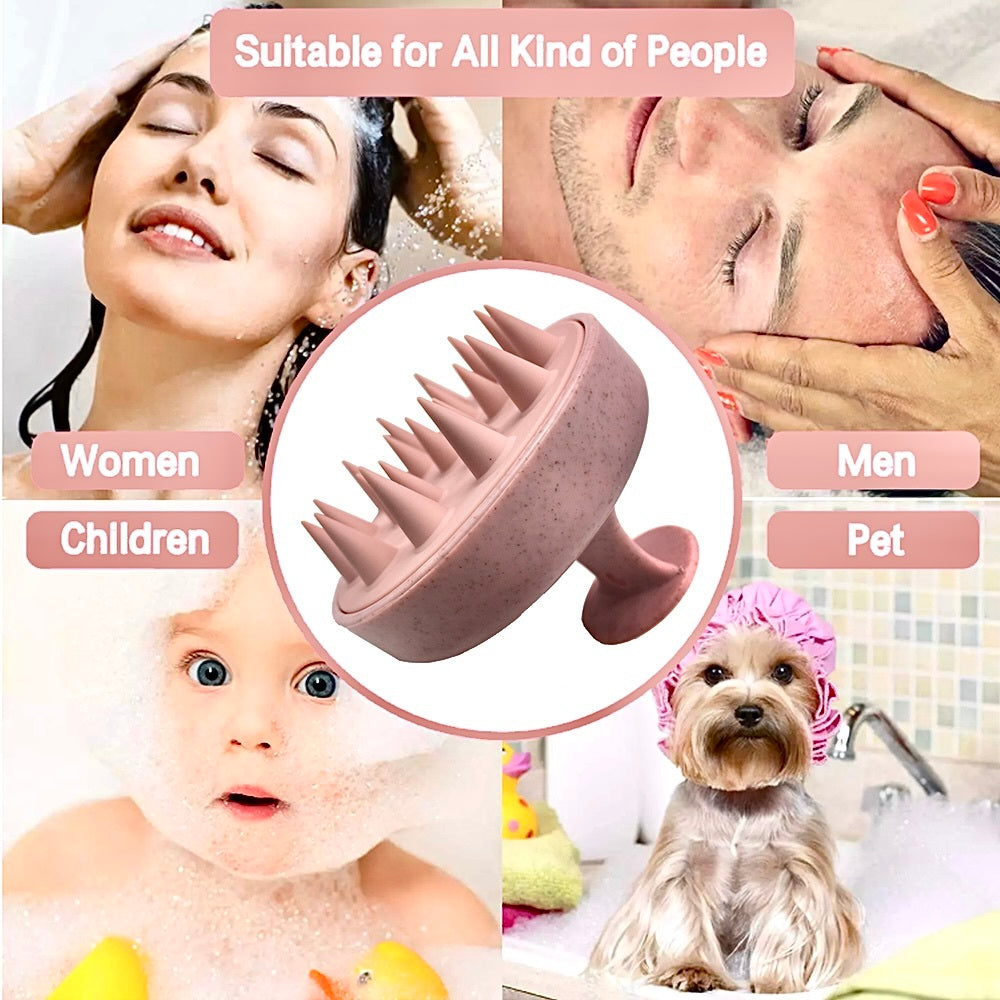 Silicone Scalp Brush - Boost Circulation & Hair Health | Gentle Post- Workout Massage for Active Lifestyles